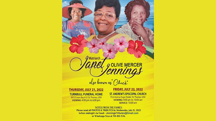 Celebrating The Life Of Janet Oliver Mercer Jennin...