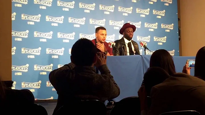 Entire Stephen Curry & Draymond Green postgame press conference Warriors-Blazers Game 5