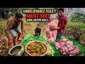 How We Cook Full Goat in My Village | Authentic Outdoor Mutton Party