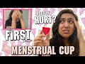 Trying a Menstrual Cup for the FIRST TIME!! How to INSERT & REMOVE It? My Experience + DEMO!