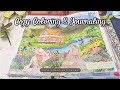 A Relaxing Session With Me: Coloring My Way Through My Journal Ep.47 #colorwithme #artjournal #asmr