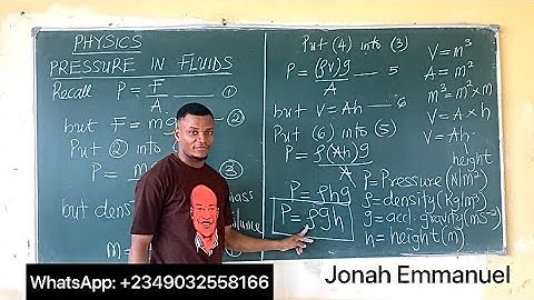 Pressure | Pressure in Solids and Liquids | JAMB Physics #pressure #jamb #putme #jonahemmanuel