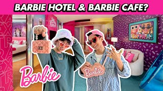 STAYING IN A BARBIE HOTEL WITH A BARBIE CAFE???!! *OMG SO PINK & CUTE*