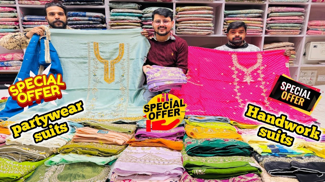 Special offer partywear handwork Full heavy suits big offer rate only ₹2750/ latest collection 🔥