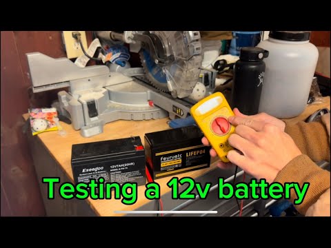 How to test a 12v kids ride on battery with a multimeter