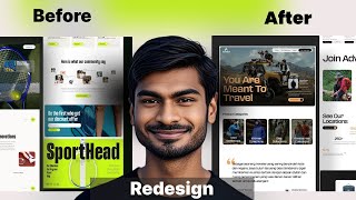 Website Redesign Transformation 🔥 | Before vs After UI/UX Makeover