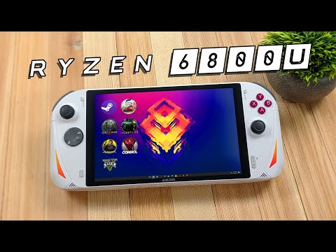 This New Ryzen 6800U Hand-Held Runs It All! So Fast! AOKZOE A1 Hands-On First Look