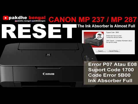 how to reset canon mp237absorber full + free software resetter. 