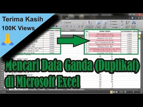 Cara Mencari Data Ganda (Duplikat) di Microsoft Excel • Simple News Video