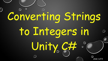 Converting Strings to Integers in Unity C#