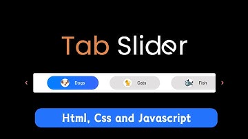 How to create Draggable Slider Tabs || HTML, CSS, and JavaScript