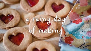 Baking | Working on my Quilt | Making Crispy Bao | Vegan Vlog UK