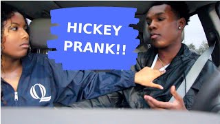 HICKEY PRANK ON GIRLFRIEND *SHE ALMOST KILLED ME*