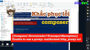 [Composer\Downloader\TransportException] Unable to use a proxy: malformed http_proxy url |dandev