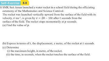 Self-Exercise 8.8 - AddMath Form 5 Chapter 8