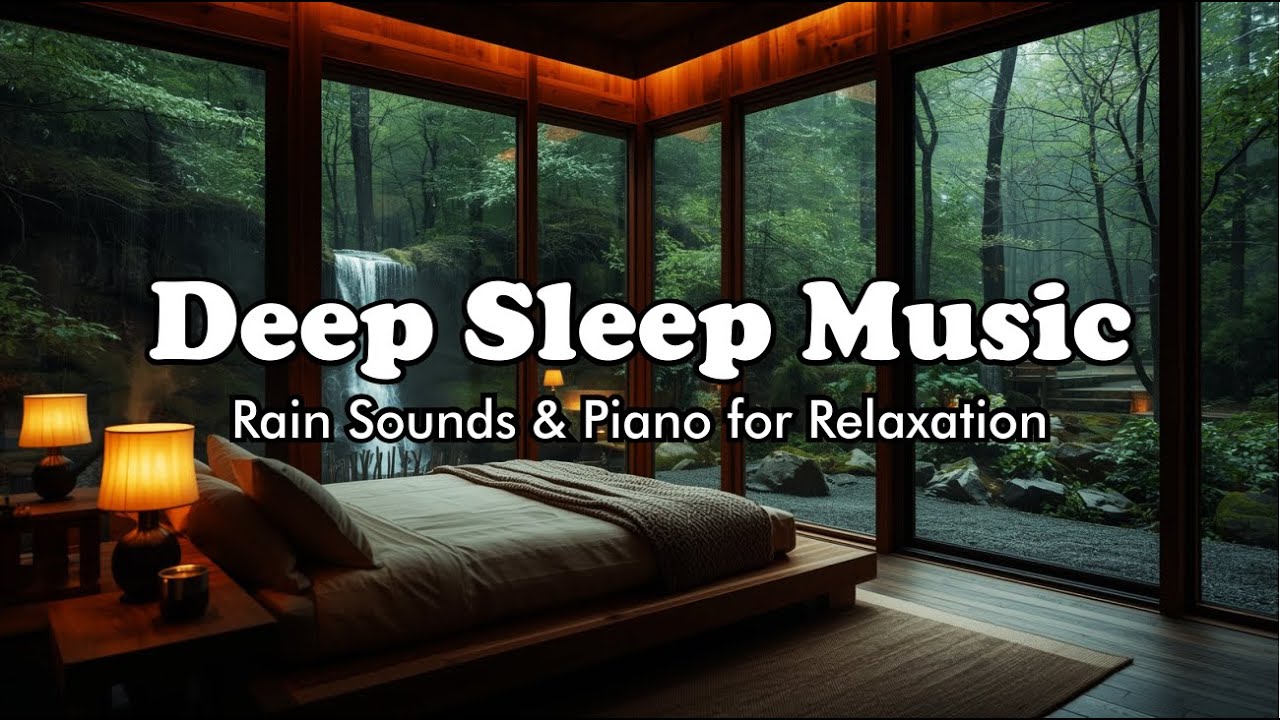 Deep Sleep with Piano & Rain Sounds for Stress Relief and Insomnia ...