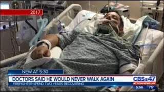 Clay County firefighter returns to work for first time since being run over in 201708 1500