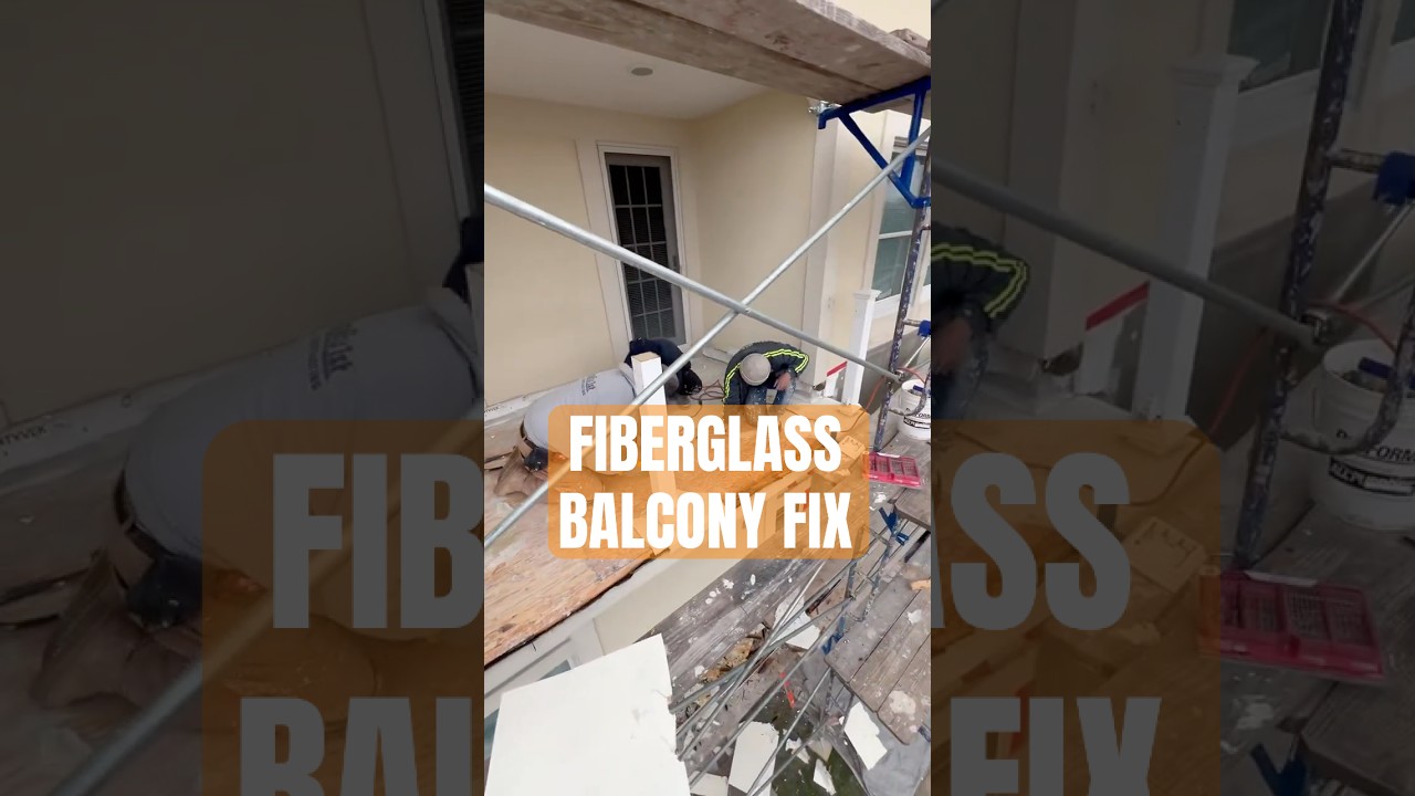 ‼️How to Repair a Leaking Fiberglass Balcony 