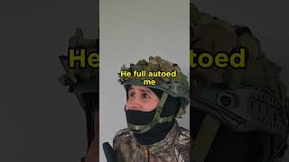 Overprotective Dad Brings His Son To Airsoft 