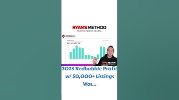 I Uploaded 50,000 Redbubble Designs & Made This Much in 2023 #shorts