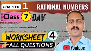 DAV Class 7 maths chapter 1 worksheet 4