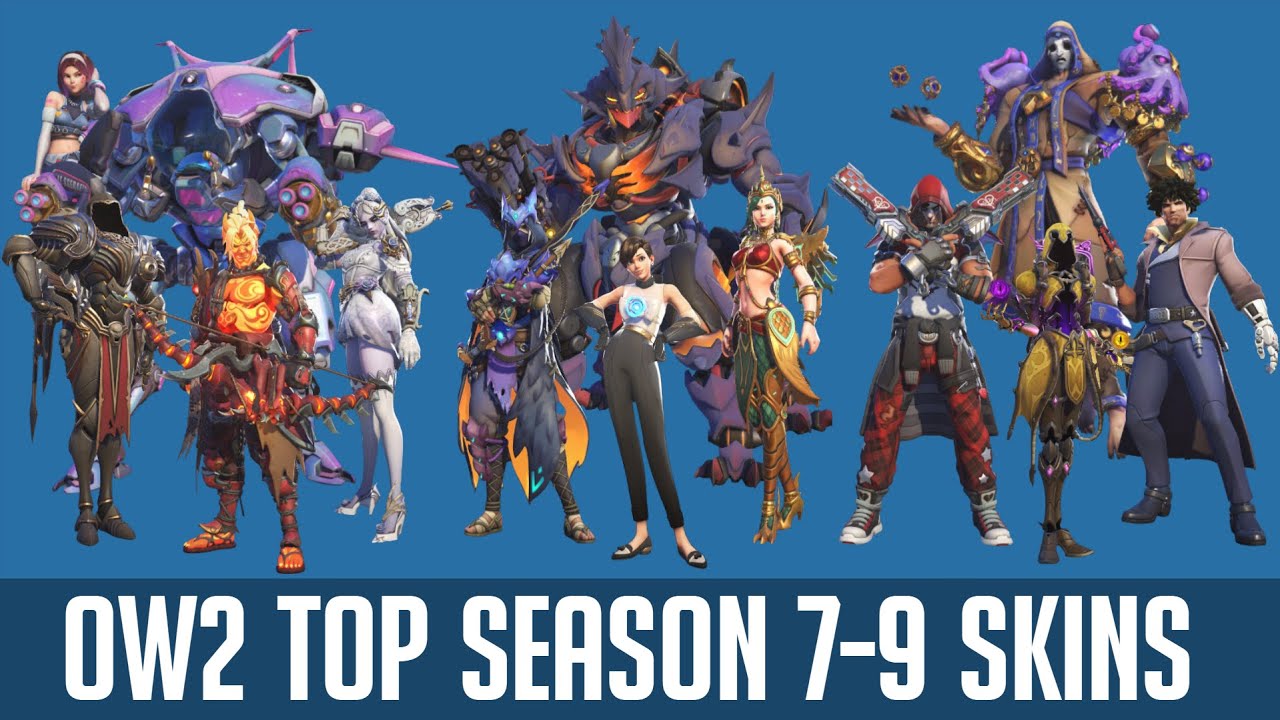 Overwatch All Skins Seasons 7 to 9 (With Ranking)