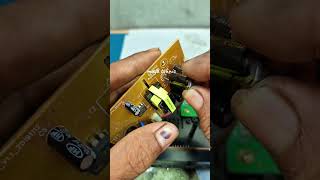 replace the swollen electrolytic capacitor #repair #powersupply