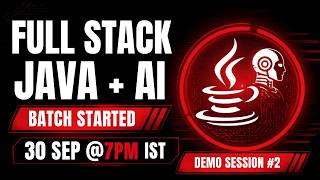 🔴 LIVE Batch Started – Full Stack Java with AI | Join Now | Raj Technologies | Session #2