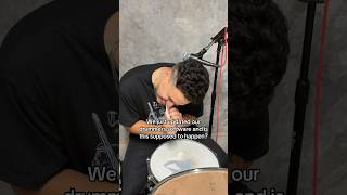 Are drummers supposed to act like this? 😱 #metal #metalhead #alternative #metalcore #funny