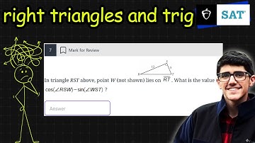 sat math is easy... right triangles and trigonometry