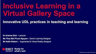 ADCET UDL Symposium 2026: Inclusive Learning in a Virtual Gallery Space