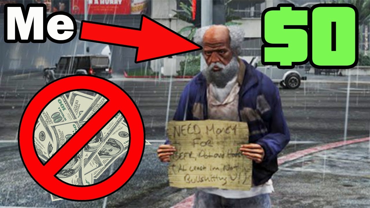 Playing GTA 5 Online With No Money GTA 5 Online Challenges YouTube 
