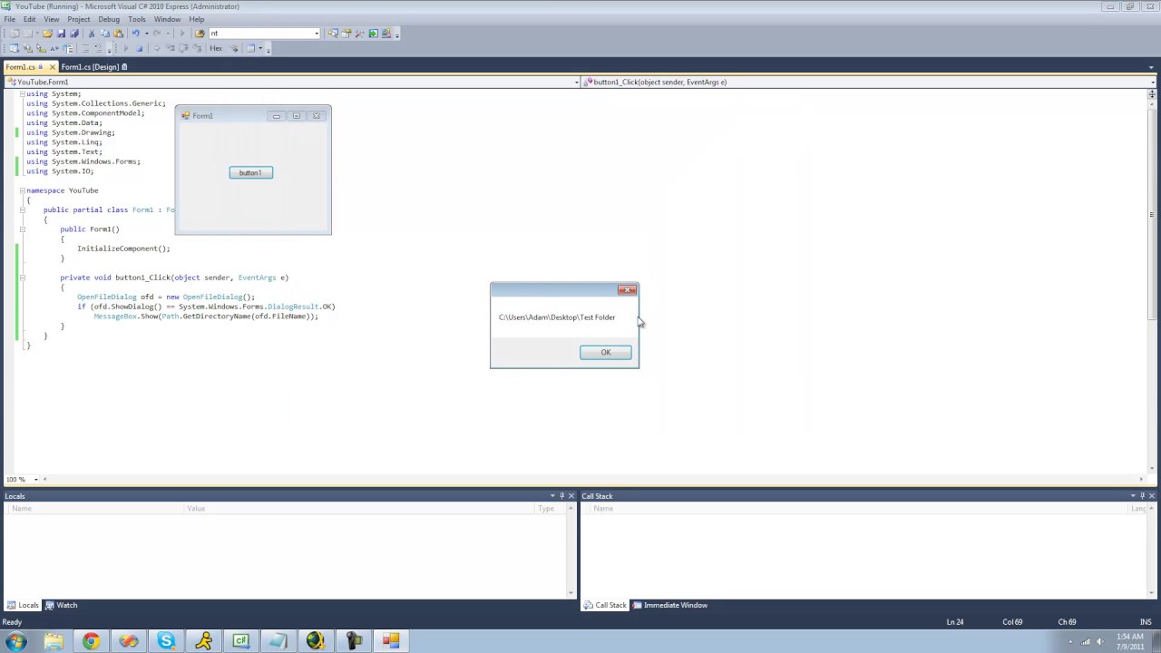 Path Class IN C # (SHARP) - YouTube