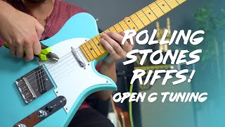 Top 5 Rolling Stones songs in Open G - beginner to intermediate!