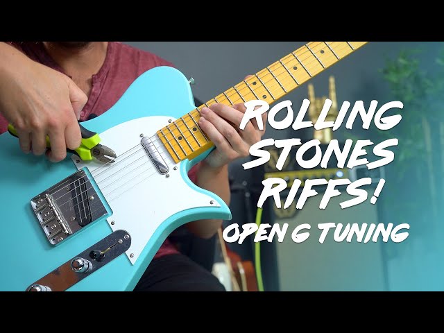 Top 5 Rolling Stones songs in Open G - beginner to intermediate! class=