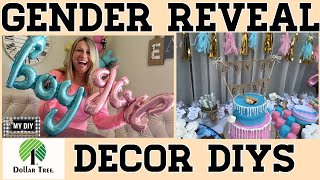 Dollar Tree Gender Reveal Party Decor DIYs | Baby Shower Centerpiece | EXCITING REVEAL!!