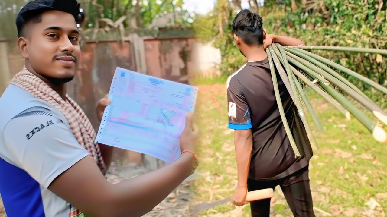 বিদ্যুতের বিল মিটিয়ে ছোট ভাইদের সাথে নিয়ে ঘাসের জমিতে বেড়া দিলাম | BIJOY BISWAS VLOGS |