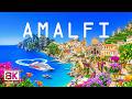 AMALFI COAST 8K Aerial 🇮🇹 🍋 Cliffside Villages, Mediterranean Views & Italian Coastal Paradise 🌊