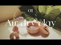 Air dry clay project 01 / 에어드라이클레이 악세서리함, 미니화병 만들기