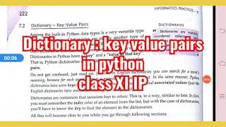 Celebrity Dictionary : key value pairs  in python  class XI IP Wealth
