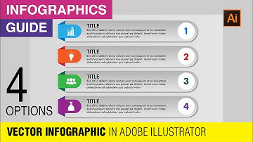 Vector Business Concept with 4 Options Infographic Template | Adobe Illustrator Infographic Tutorial