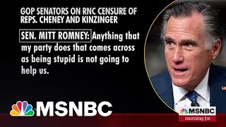 Senate Republicans Distancing Themselves From RNC January 6 Rhetoric