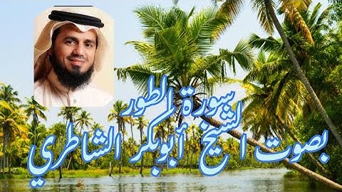 سورة  الطور  بصوت  الشيخ  أبو بكر الشاطري  @ahmadamer23