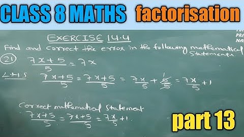 class 8 maths ,ncert solution ,factorisation ,chapter 14,exercise 14.4 , common factor method