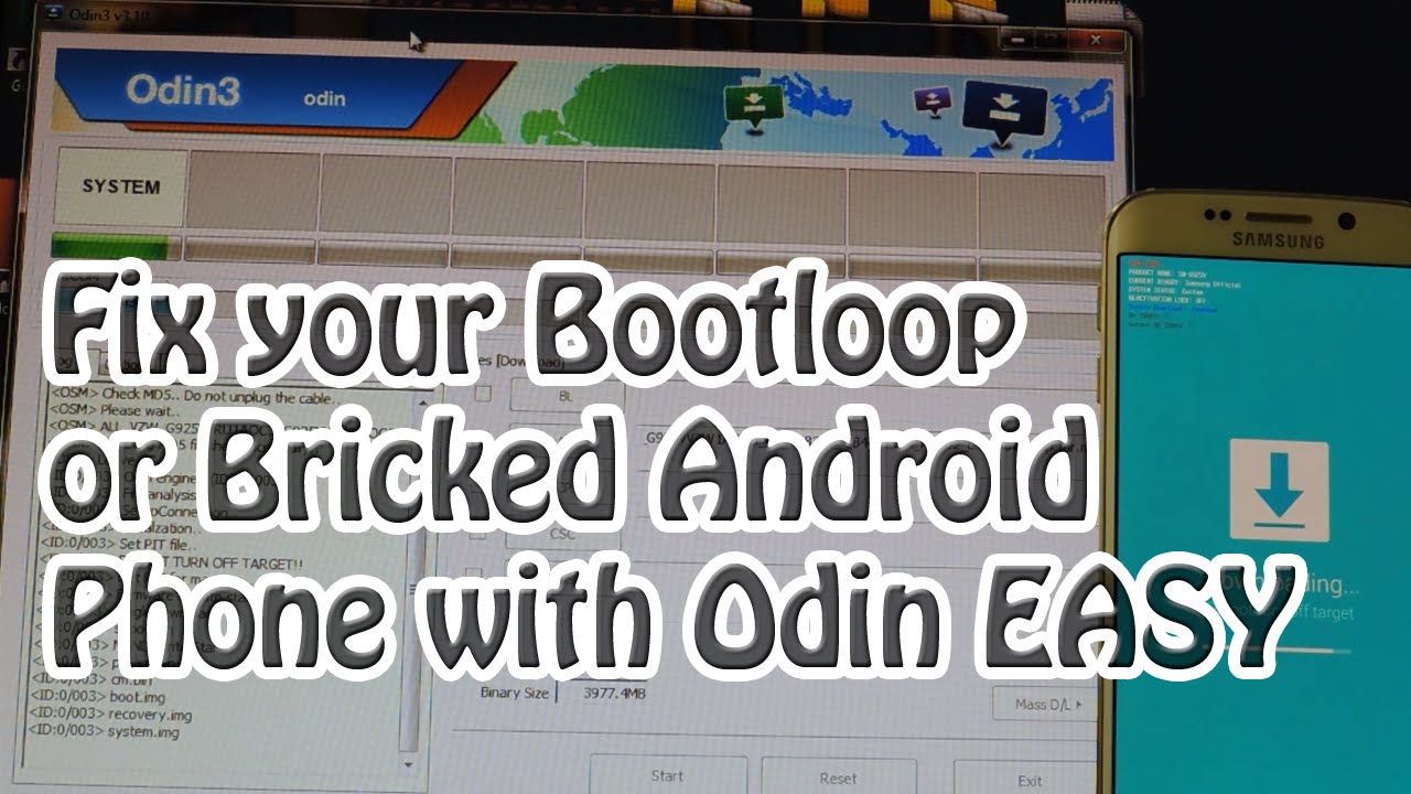 Galaxy S8 S8+ Odin Fail Bootloop Bootloader Fix HOW TO FIX A BOOTLOOP OR BRICKED PHONE WITH ODIN ( Very Easy) - YouTube