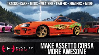 ASSETTO CORSA HOW TO GUIDE | Installing Mods - Tracks - Cars - Weather - Traffic - Shaders & More