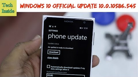 Windows 10 Mobile Update 10586.545