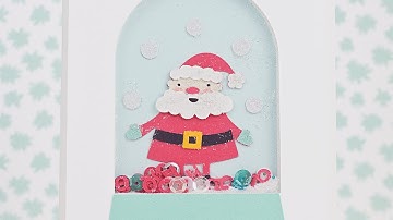 Snow Globe Shaker Card Assembly