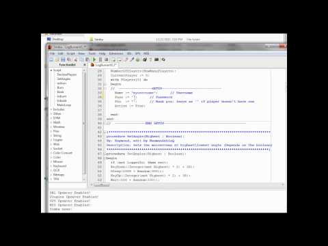 How to run a script in Simba