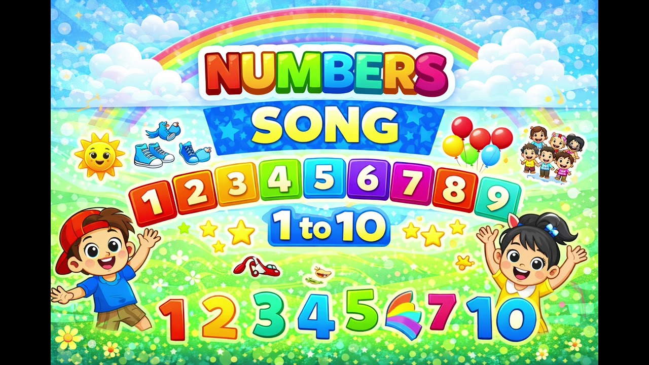Numbers Song 1 to 10 | Learn Counting for Kids | Team Kidzzz - YouTube